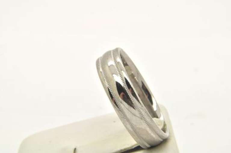 MENS SCOTT KAY PLATINUM WEDDING BAND