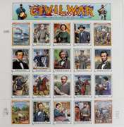 35 1994 Mint Civil War Souvenir Sheets