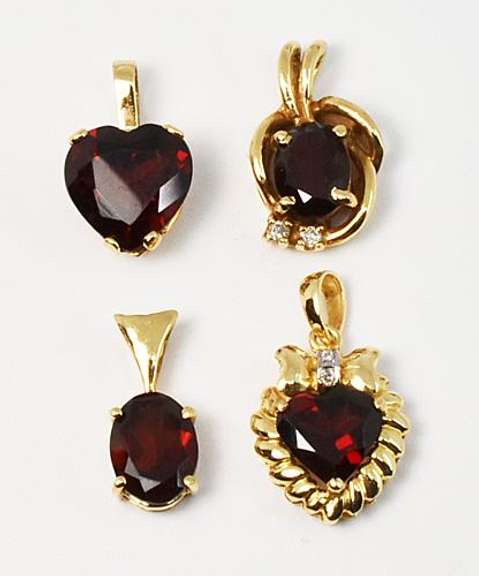 Great Group of Garnet Pendants