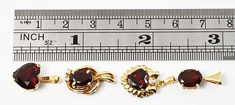 Great Group of Garnet Pendants
