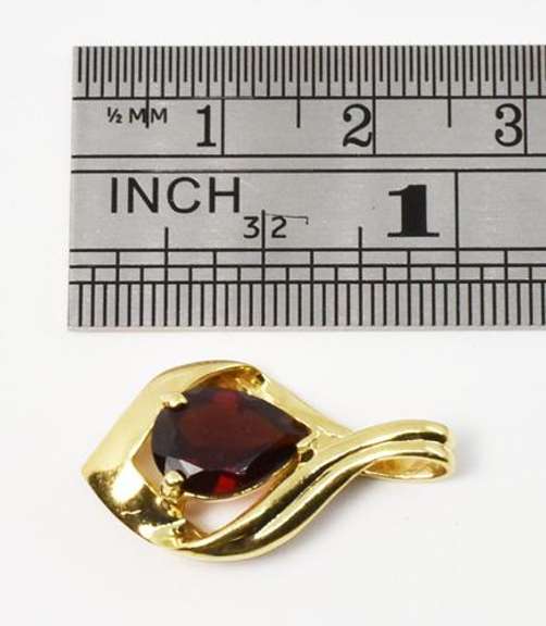 Nicely styled Pear Shape Garnet Pendant