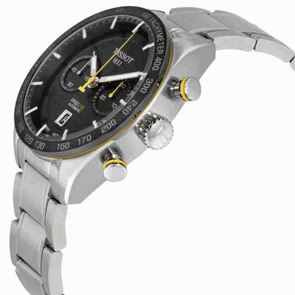 New Mens Tissot Automatic Chronograph w Black Dial