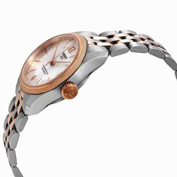 New Womens Tissot Swiss Automatic w Rose Gold Accents