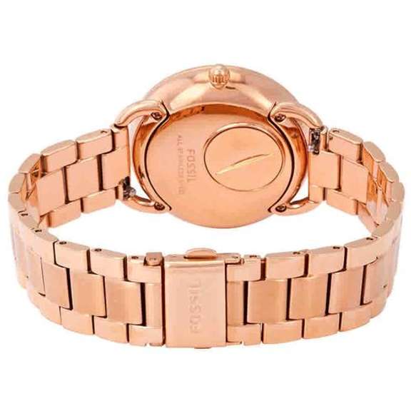 New Womens Fossil Rose Gold Toned