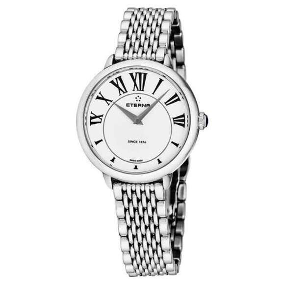 New Womens Eterna Swiss w Steel Bracelet