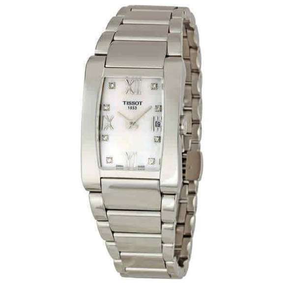 New Womens Tissot Swiss w Rectangular Case