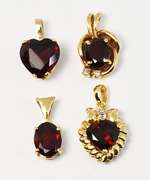 Great Group of Garnet Pendants