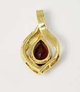 Nicely styled Pear Shape Garnet Pendant