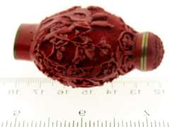 Vintage Asian Snuff Bottle with Spoon