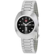 New Mens Rado Swiss Automatic Silver w Black Dial