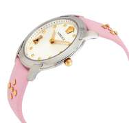New Womens Versace Swiss w Pink Leather Strap