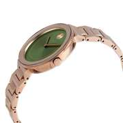 New Womens Movado Swiss w Green Dial