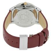 New Womens Versace Swiss w Brown Leather Strap