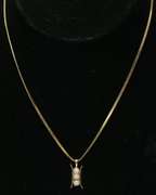 Opal Pendant and Chain in 14KT Yellow Gold