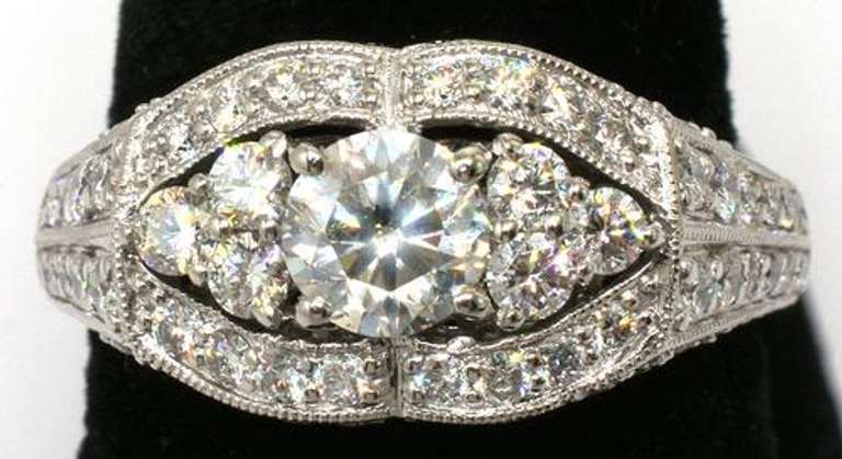 Incredible Dazzling Diamond Ring, Plat