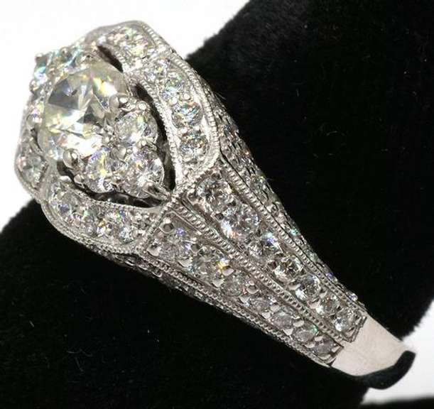 Incredible Dazzling Diamond Ring, Plat