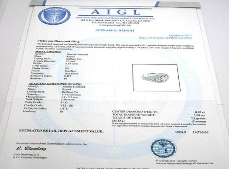 Incredible Dazzling Diamond Ring, Plat