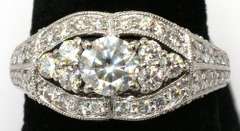 Incredible Dazzling Diamond Ring, Plat