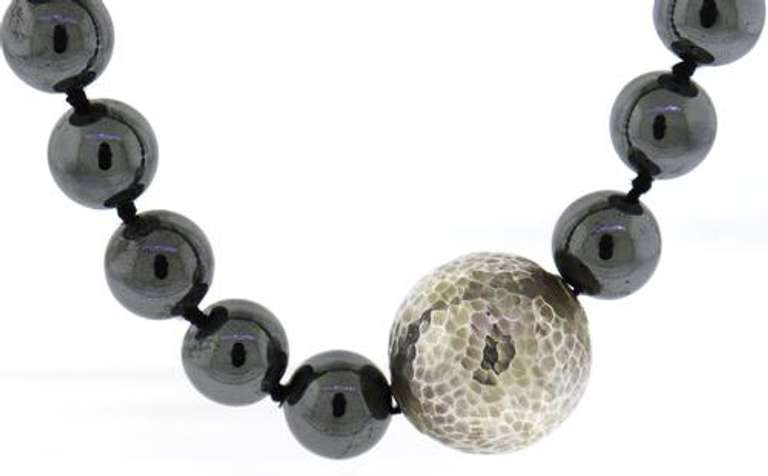 Tiffany & Co Paloma Picasso Hemetite Beads Necklace