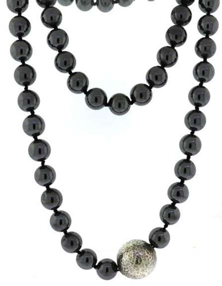 Tiffany & Co Paloma Picasso Hemetite Beads Necklace