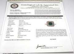 Dazzling Emerald & Diamond Ring, 18KT