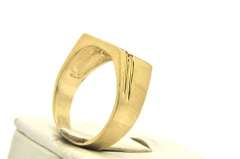 MENS 14 KT YELLOW GOLD DIAMOND RING
