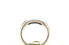 MENS 14 KT WHITE GOLD DIAMOND BAND