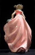 Maiden in Italian Garden 14inc Porcelain Figurine