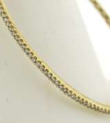 Memorable Yellow Gold Diamond Hinged Bangle Bracelet
