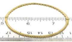 Memorable Yellow Gold Diamond Hinged Bangle Bracelet