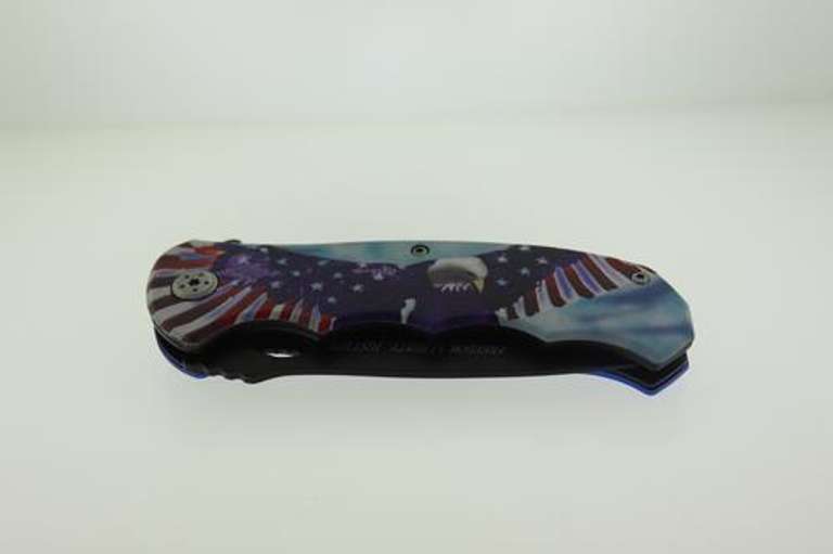 Freedom, Liberty, Justice USA Tactical Spring Assist Knife