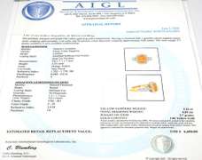 Yellow Sapphire & Diamond Ring in 14KT Yellow Gold