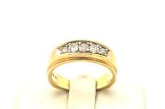 MENS 14 KT DIAMOND BAND