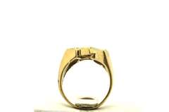 MENS 14 KT GOLD DIAMOND RING