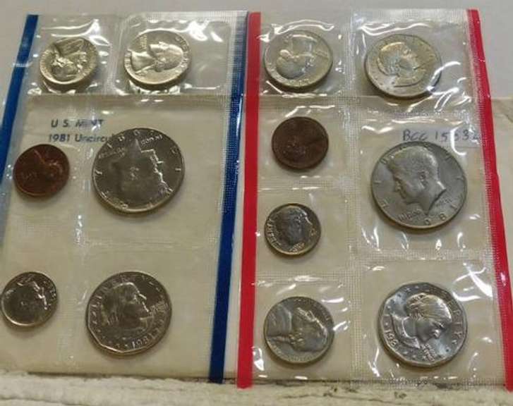 1981 Uncirculated Mint Set :  P and D and S  SBA Dols.