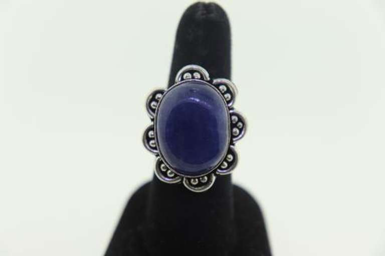 Silvertone Gemstone Ring