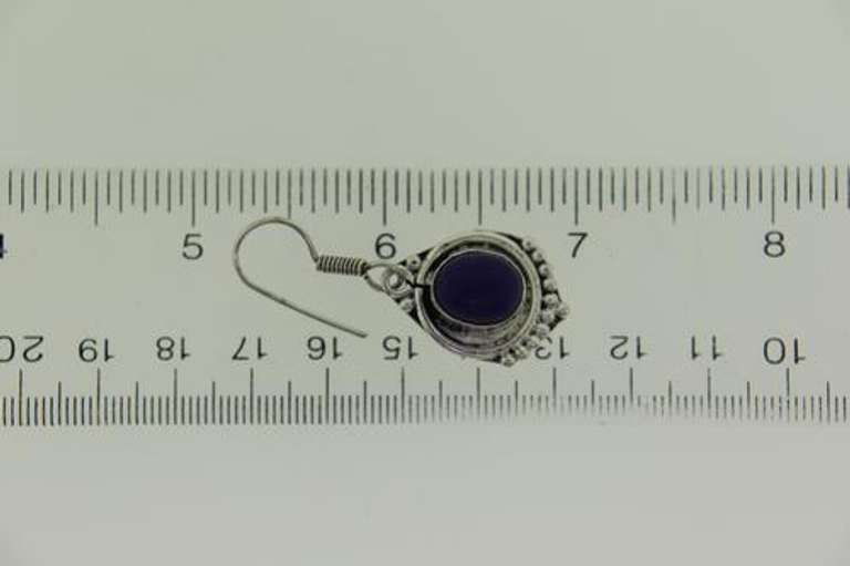 silvertone Gemstone Earrings