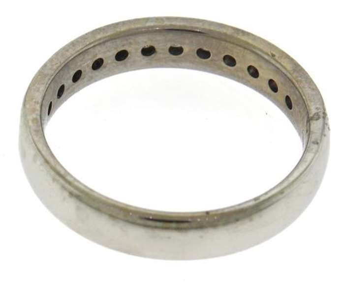 Modern & Sleek 14kt WG Channel Set Diamond Band