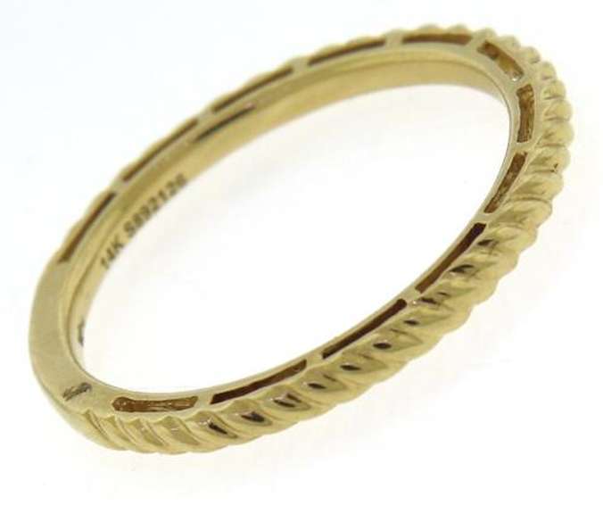 Gabriel & Co Rope Yellow Gold Band