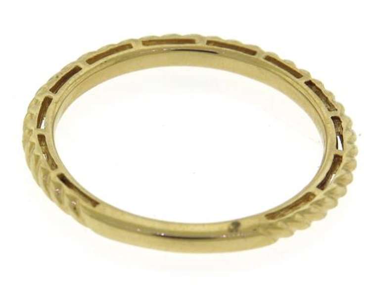 Gabriel & Co Rope Yellow Gold Band