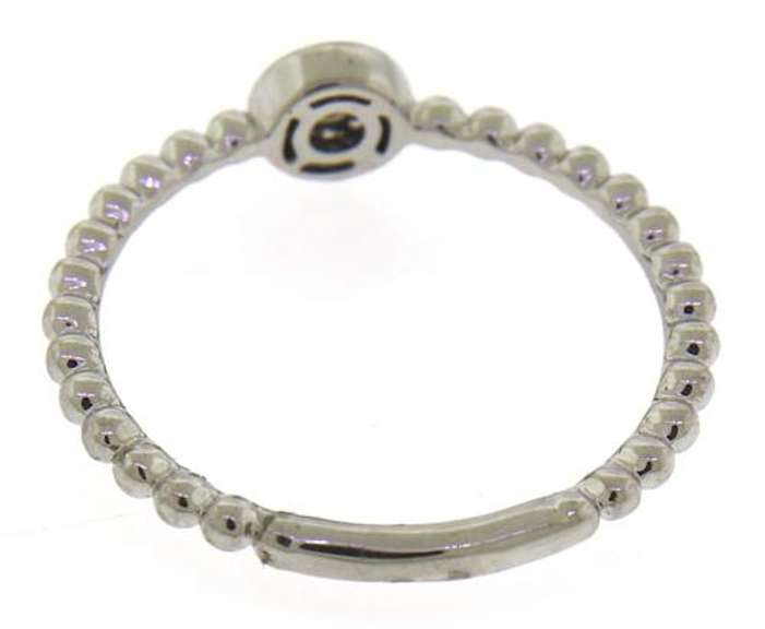 Exciting White Gold Diamond Pave Circle Ring