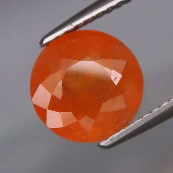 Eye catching 4.32ct tangarine orange Garnet solitaire