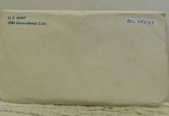 1981 Uncirculated Mint Set :  P and D and S  SBA Dols.