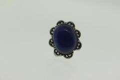 Silvertone Gemstone Ring