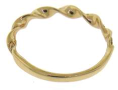 Fantastic 14kt YG Diamond Wave Band