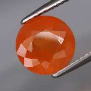 Eye catching 4.32ct tangarine orange Garnet solitaire