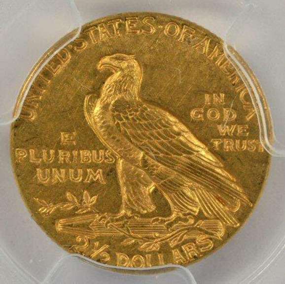 Very Choice BU 1929 $2.50 Indian Gold Piece. PCGS MS63