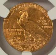 Basically Gem BU 1925-D US $2.50 Indian Gold. NGC MS64
