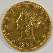 Reflective 1888 US $10 Liberty Gold Piece. Better date