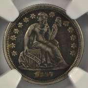 Great 1857-O Liberty Seated Dime. NGC AU Details